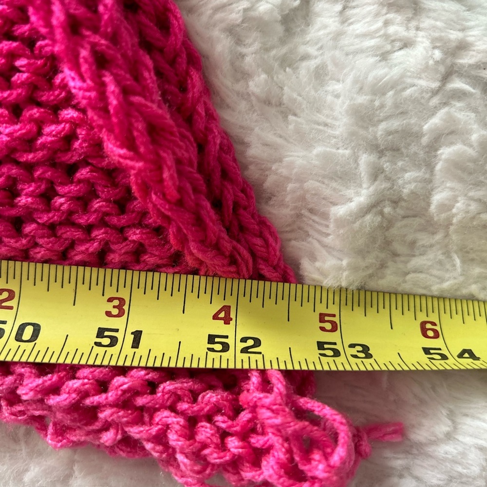 Betsey Johnson, bundle two knit scarfs ombre pink confetti neon rare find🎁⭐️👀 - Picture 7 of 14